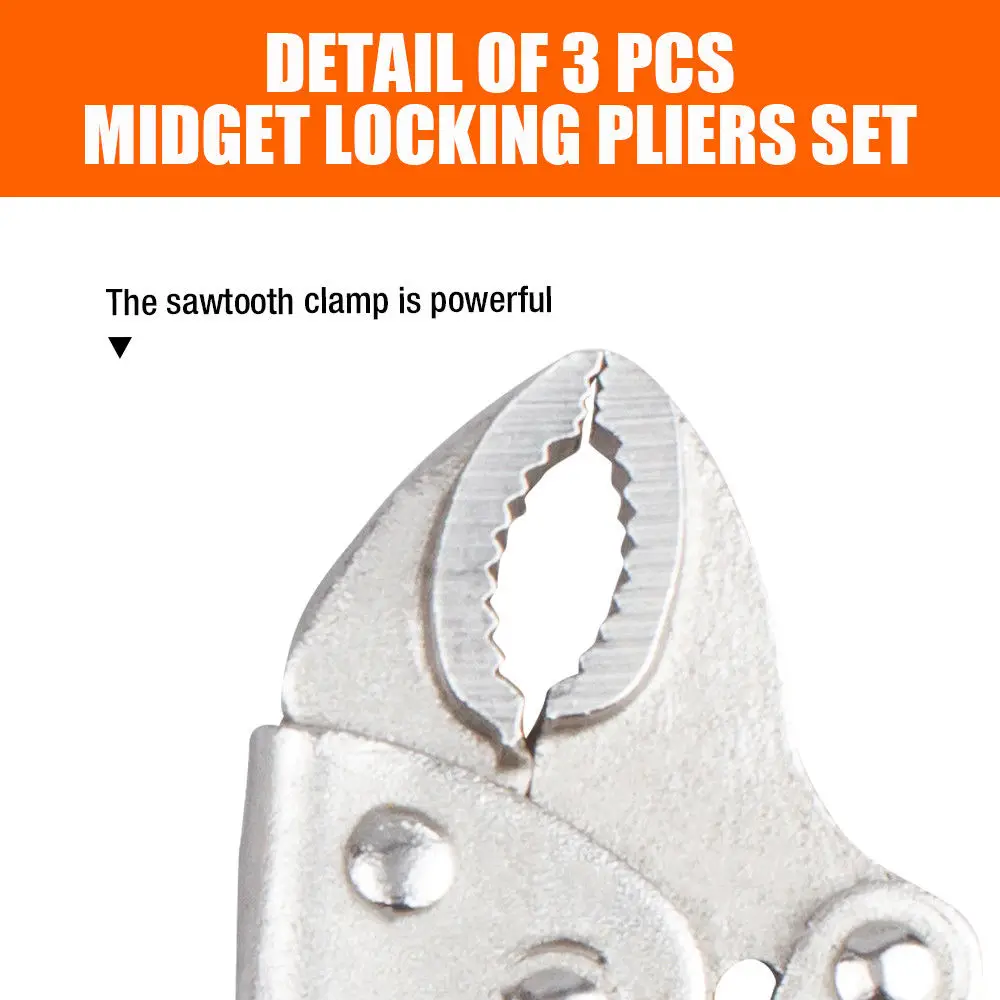 HORUSDY 3PC Vise Grip Carbon Steel Welding Tool Set Adjustable Jaw Pliers C Clamp Holder Locking Mole Forcep Welding Holders kit HORUSDY 3PC Vise Grip Carbon Steel Welding Tool Set Adjustable Jaw Pliers C Clamp Holder Locking Mole Forcep Welding Holders kit