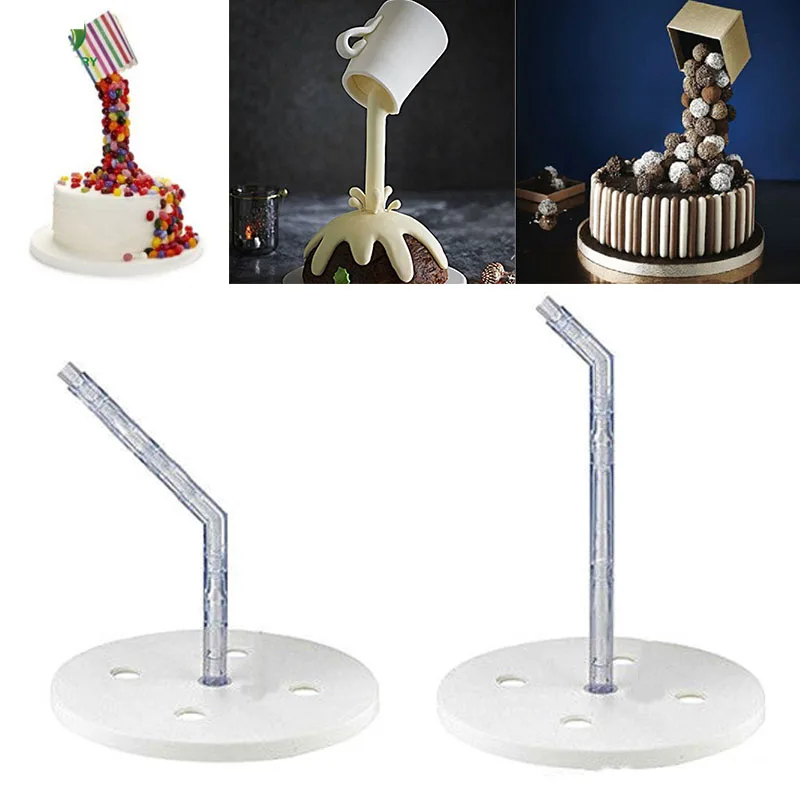 

Anti-gravity Pouring Cake Stand Kit Cake Frame Set for Wedding Party Celebrations Baking Decor
