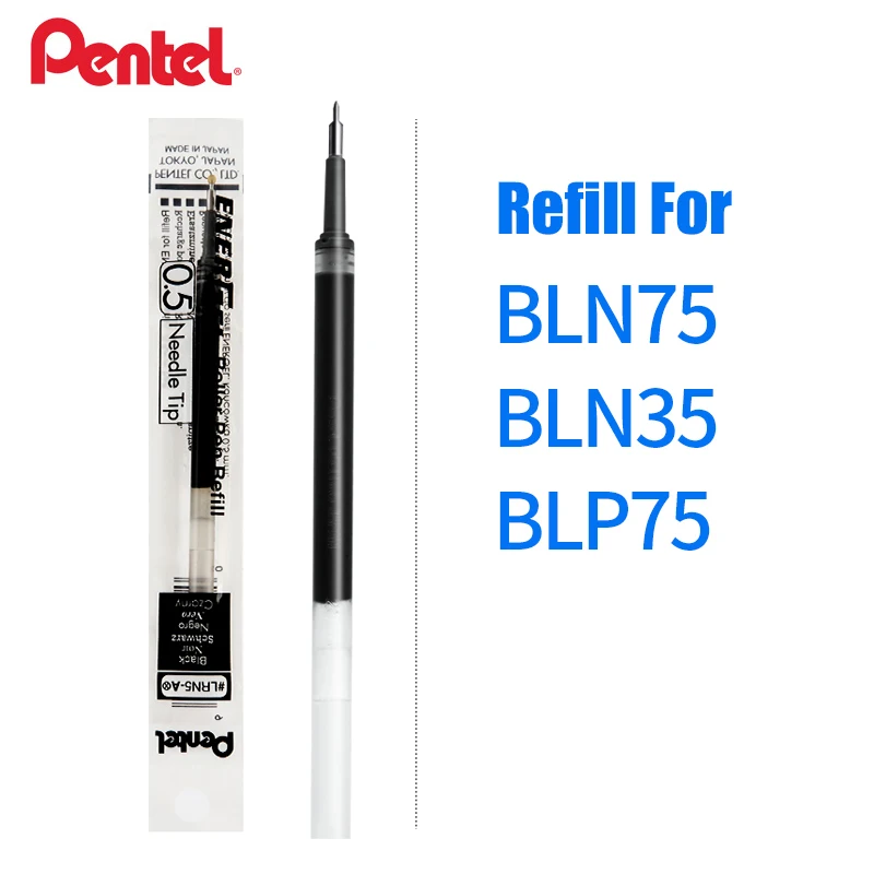 LifeMaster Pentel Energy Gel LRN5 игольчатая гелевая ручка, заправка 0,5 мм, черный/синий/красный для Pentel BLN75