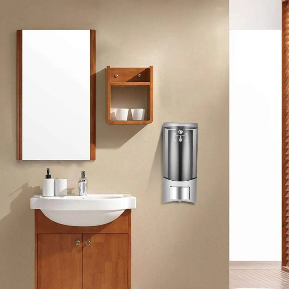 

500ml Wall Mounted Soap Dispenser Manual Machine Dispenser Liquid Hand Wash Toilet Hand Soap Bottle Drop Shopping