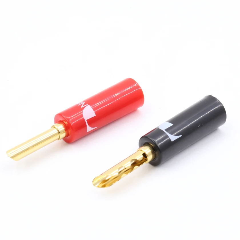 4 шт. позолоченный Банановый разъем Nakamichi BFA мм тип Z|connector 4mm|connectors goldconnector plug |