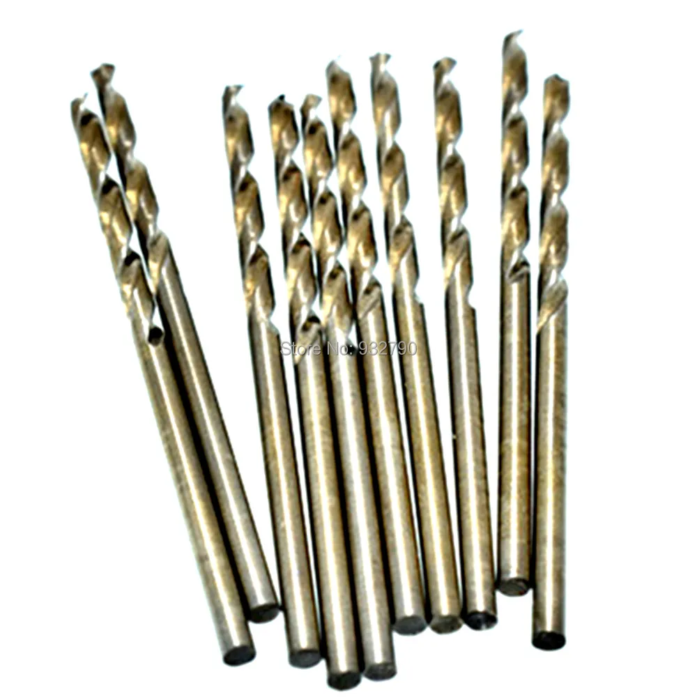 10 Piece 2.4mm HSS Straight Shank Twist Drill Bits Precision Straight