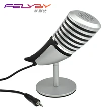 Профессиональный высококачественный игровой конденсаторный микрофон, компьютер 3,5 мм/USB микрофон, компьютерный видеочат для встреч+ металлический стент