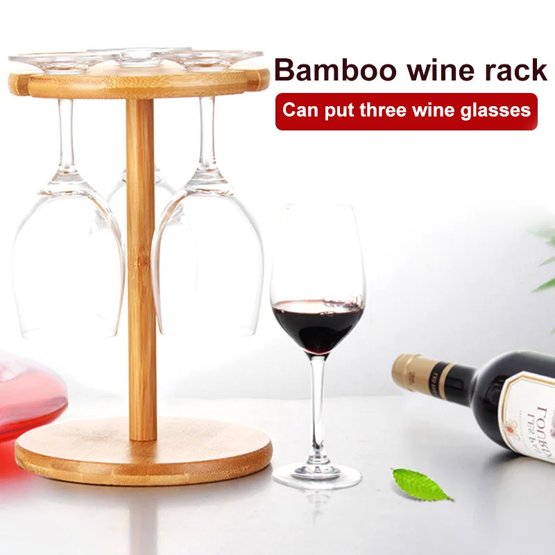 Горячий бамбуковый держатель для вина кухонная стойка Домашний Органайзер подарок для любителей вина LSK99