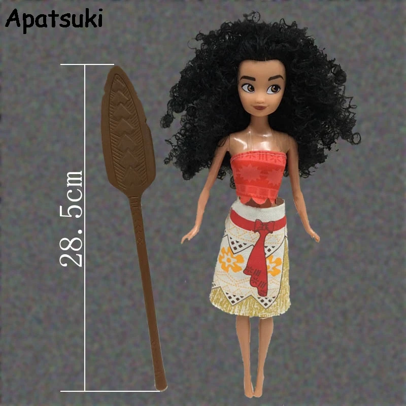 Movie Princess Moana Action Figures Toy 30cm Moana Princess 5 Jointed BJD Doll & Clothes For 1/6 