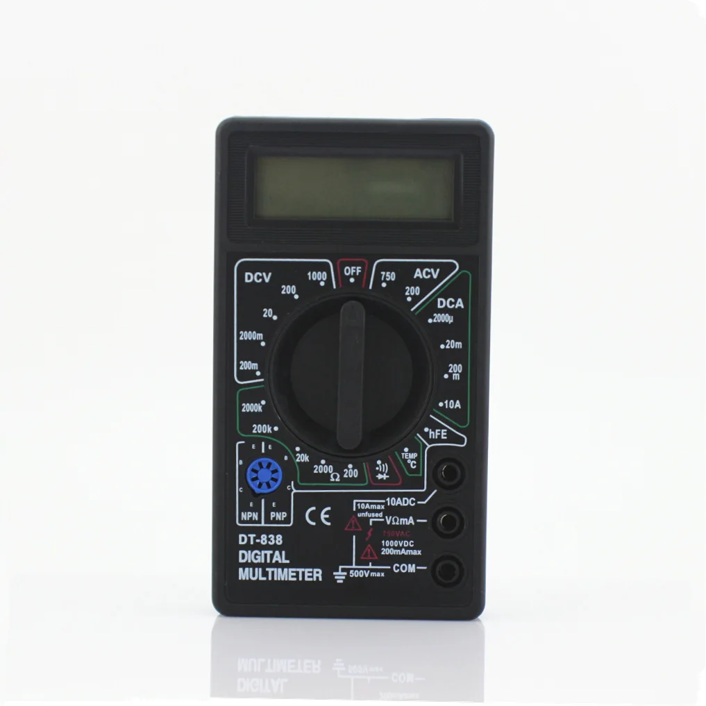 High Quality Digital Multimeter Classic Multi function DT 838 Electronic Tester Meter Multimetro