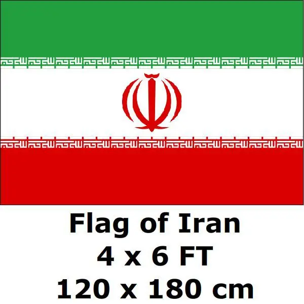 Iran Flag 120 x 180 cm 100D Polyester Large Big Iranian Flags And
