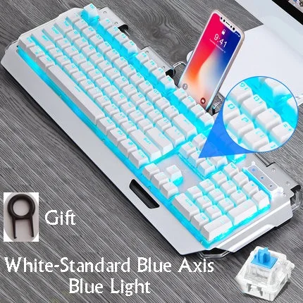 Технология Apedra X10 Ретро Круглый Светильник пишущая машинка Трансмиссия Keycap Проводная Механическая игровая клавиатура несколько светильник эффекты - Цвет: Оранжевый