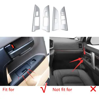 

Interior Door Cover Armrest Trim 4pcs Fit For Toyota Land Cruiser LC200 08-2017