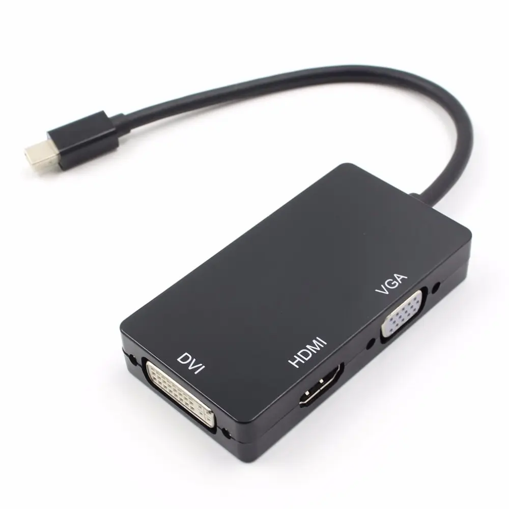 Адаптер Thunderbolt Mini Displayport DP HDMI VGA DVI 3 в 1 кабель конвертер для MacBook Air Pro Microsoft surface pro 2| |