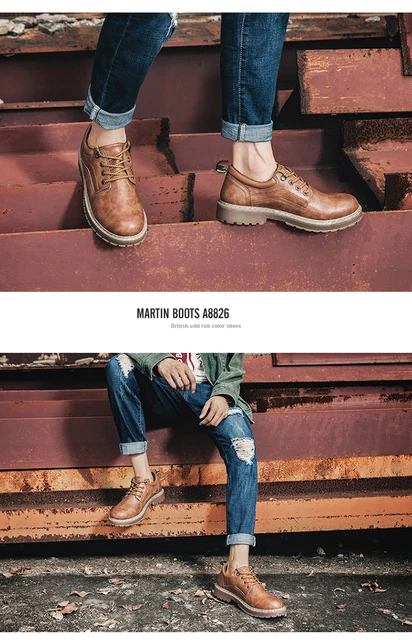 2018 Men Casual Leather Shoes Men Martins Leather Shoes Work Safety Shoes Winter Waterproof Ankle Botas 21 2495713072-18