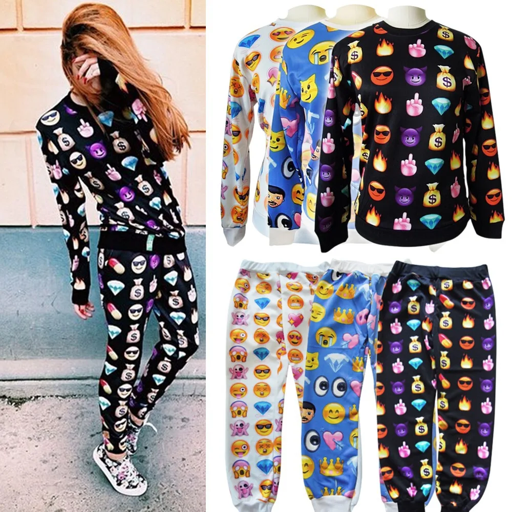 Sport Sweatershirts and Pants Baggy Joggers Suit Men Women