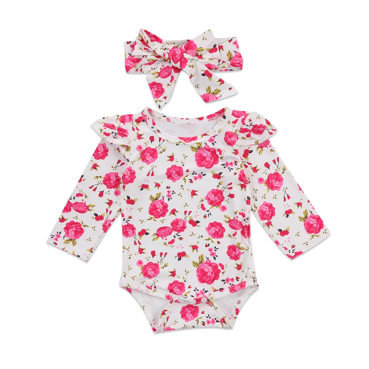 Baby Clothing Newborn Infant Baby Girl Ruffles Clothes Long Sleeve