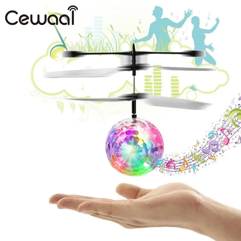 Phoota Children Flight Ball Flying Ball font b Drone b font Induction Aircraft Light Mini Shinning
