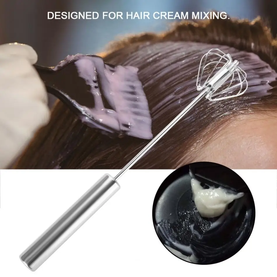 Профессиональный Крем-краска для волос, пластиковый мешалка, миксер из нержавеющей стали для ухода за волосами, инструменты для укладки, парикмахерские аксессуары