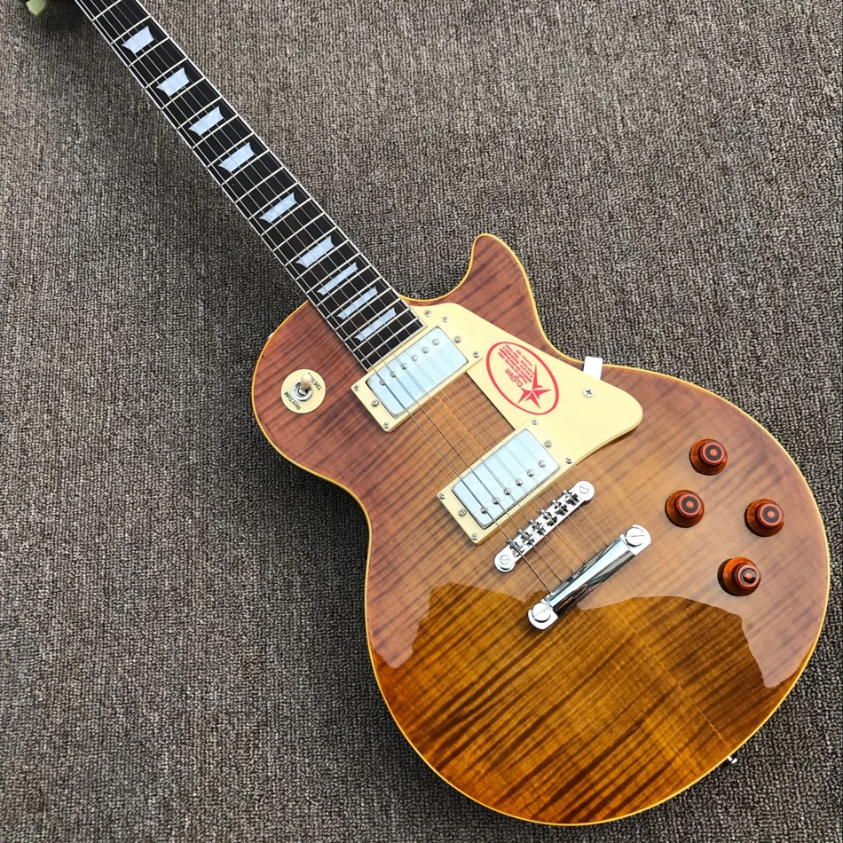 

Free delivery upgrade custom store 1959 R9 tiger flame LP electric guitar standard LP 59 Electric Guitar wholesale