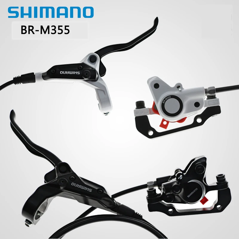 

SHIMANO BR-BL-M355 M355 Hydraulic MTB Mountain Bike Bicycle Disc Brake Set Front & Rear Calipers Left & Right Levers + Bolts