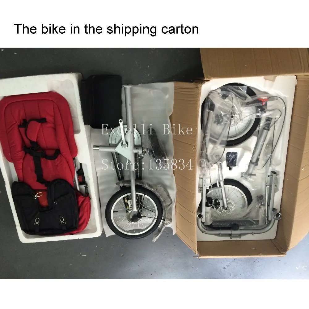 Sale Excelli 16" Folding Mother Baby Stroller Free Rain Cover Pushchair Bike Carrier Carrinho Pushchair-Bicycle Baby Strollers 3 in 1 31 Sale Excelli 16" Folding Mother Baby Stroller Free Rain Cover Pushchair Bike Carrier Carrinho Pushchair-Bicycle Baby Strollers 3 in 1 31