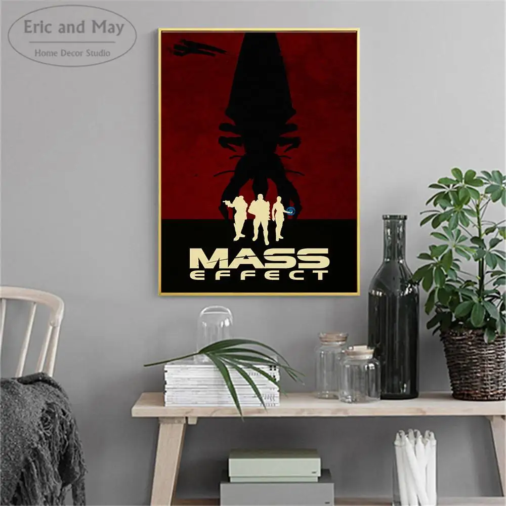 Mass Effect винтажный минималистичный художественный холст Художественная печать живопись Современная Настенная картина домашний декор для Спальни Декоративные плакаты без рамки - Цвет: 3