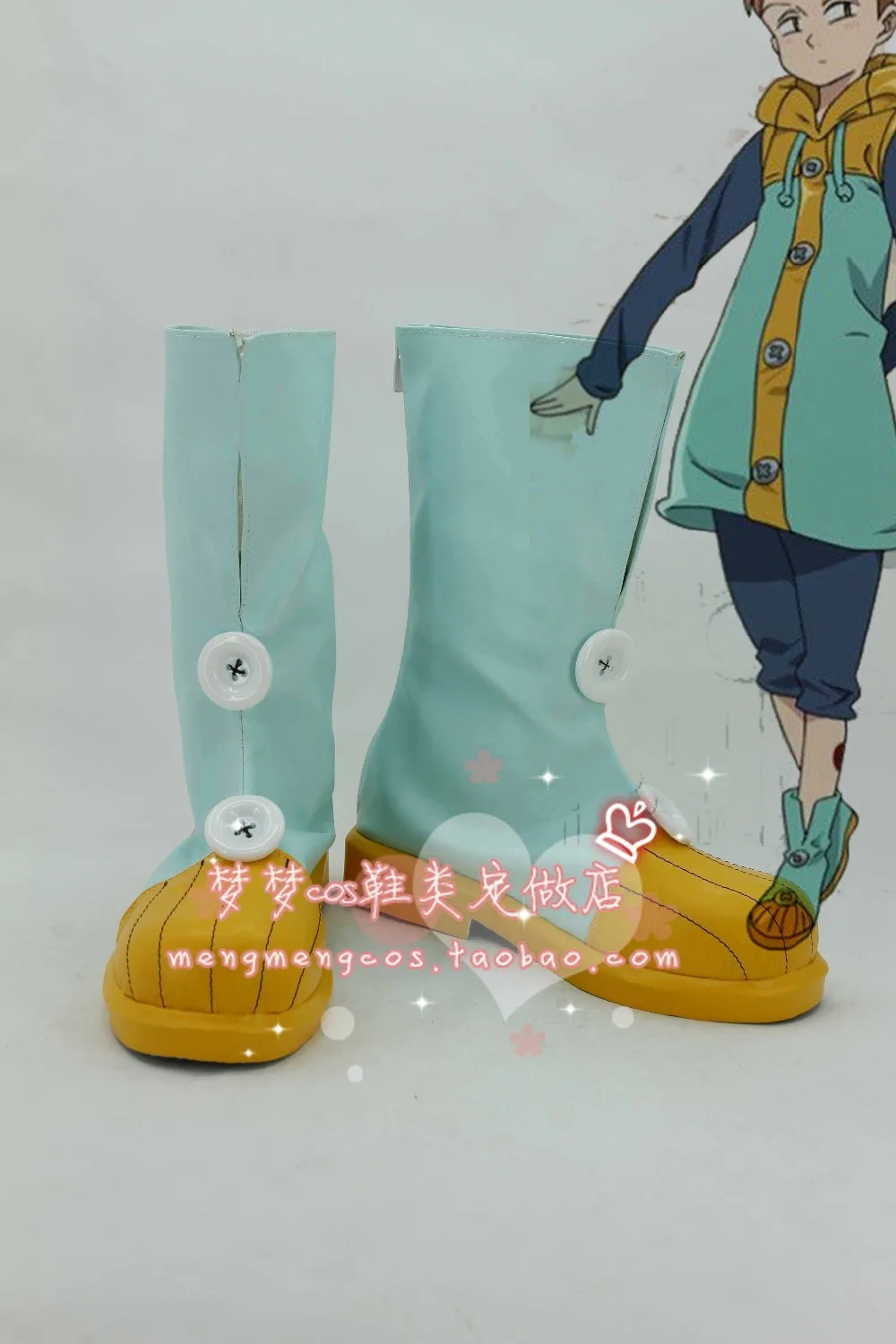 The Seven Deadly Sins Grizzly's Sin of Sloth King Harlequin cosplay Shoes Boots Custom-Made | Тематическая одежда и