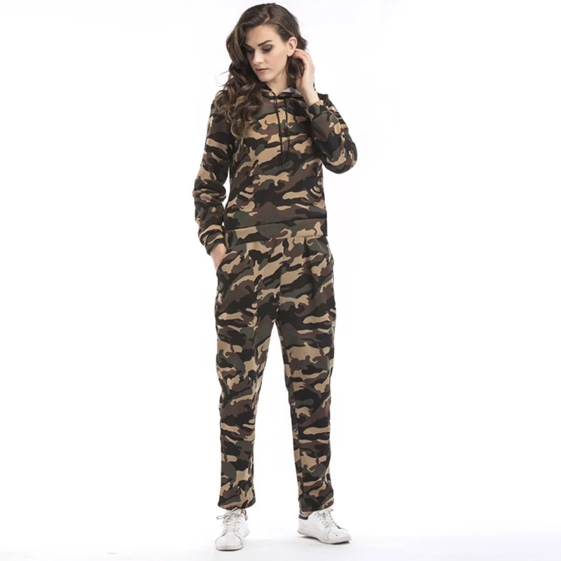 Women Two Piece Set Tracksuits Top and Pants Green Red