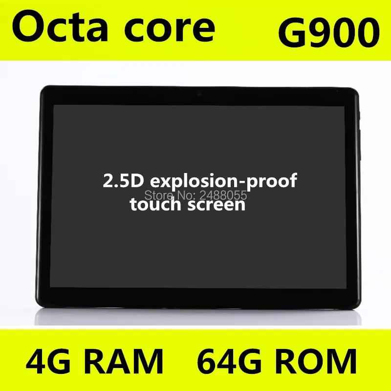  2.5D Glass 10 inch tablet Octa Core 4GB RAM 64GB ROM 3G Phone call 1280*800 IPS Kid Gift Tablets GP