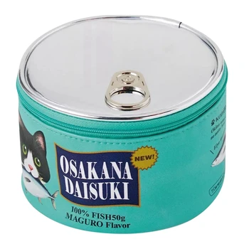 

Large Capacity Cosmetic Storage Bag Fish Modeling Cat Pattern Bag Creative Cylinder Bags Toiletry Organizer Makeup Kit Bag