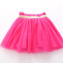 Новое поступление; юбка-пачка ярких цветов для девочек; Весенняя детская газовая юбка с эластичной резинкой на талии; Детские тюлевые Юбки принцессы в Корейском стиле