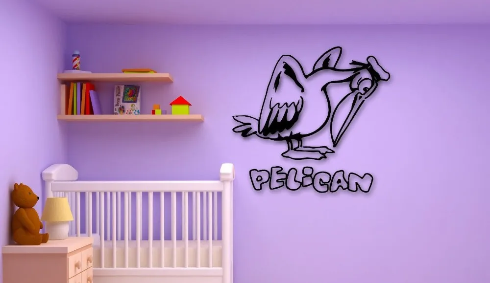 Наклейки на стену Виниловая Наклейка Детские птицы для детей