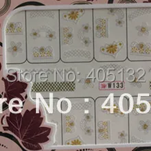 W121-W135,, 20 листов/партия, смешанная серия W, милые дизайнерские блестящие наклейки на воду, переводные наклейки для ногтей