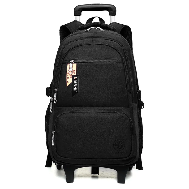 Съемный Детский Школьный рюкзак на колесиках детские школьные сумки с шестью