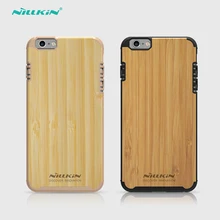 Nillkin original knights bamboo Phone cases for iphone 6 plus Natural wooden Retro Slim Hard PC hard Back Cover for iphone 6 s