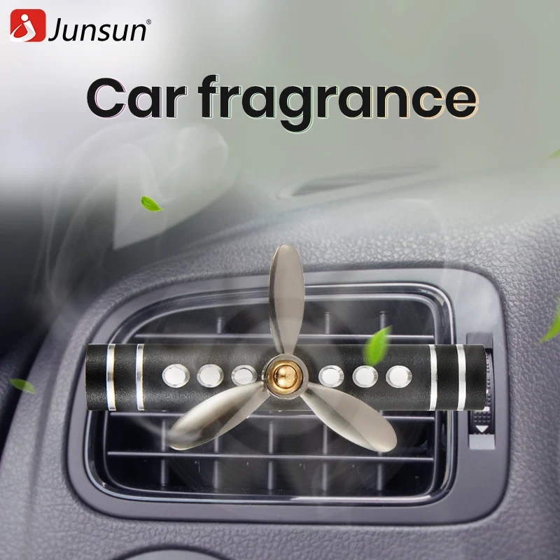 

Junsun Propeller Fashion Design Car Air Freshener Auto Outlet Vent Perfume Air Conditioning Clip Magnet Diffuser solid perfume