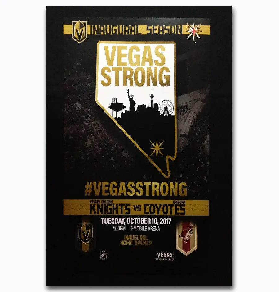 

Art Print Hot Sport Game NHL Cover Las Vegas Golden Knights Inaugural 14x21 24x36 27x40 Inch Silk Poster Wall Canvas Decoration