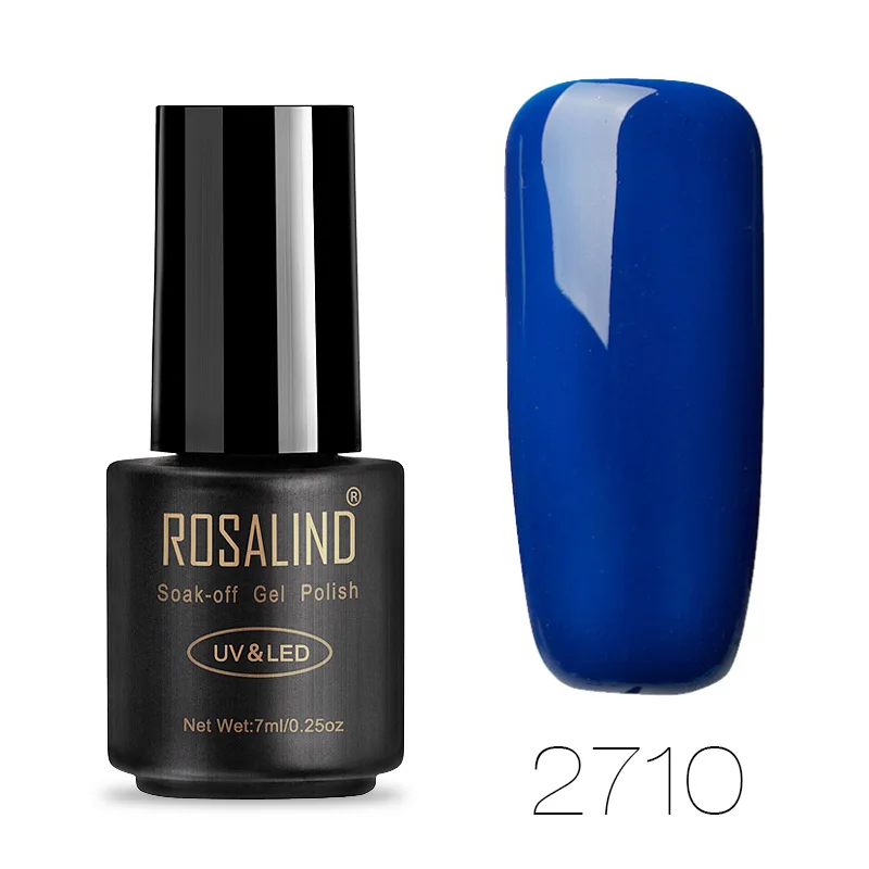 ROSALIND набор гель-лаков для ногтей гель Лаки 7 мл дизайн ногтей Маникюр УФ лампа поли гель для ногтей впитать ногти аксессуары - Цвет: RA2710