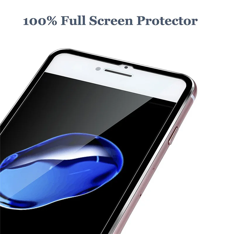  Nicotd 3D Gebogene Rand Klar Gehärtetem Glas Full Coverage Für iPhone 7 Plus 7 6 6 Plus Titan Schut