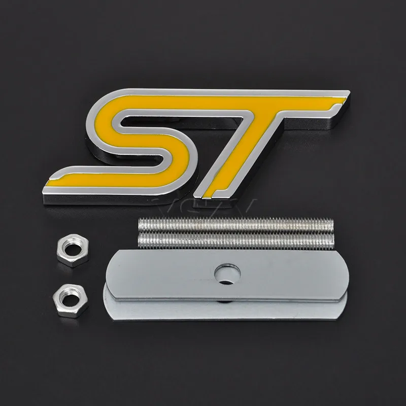 Sporty Front Grill Emblem Sticker for Cars - Fashion Auto Accessory