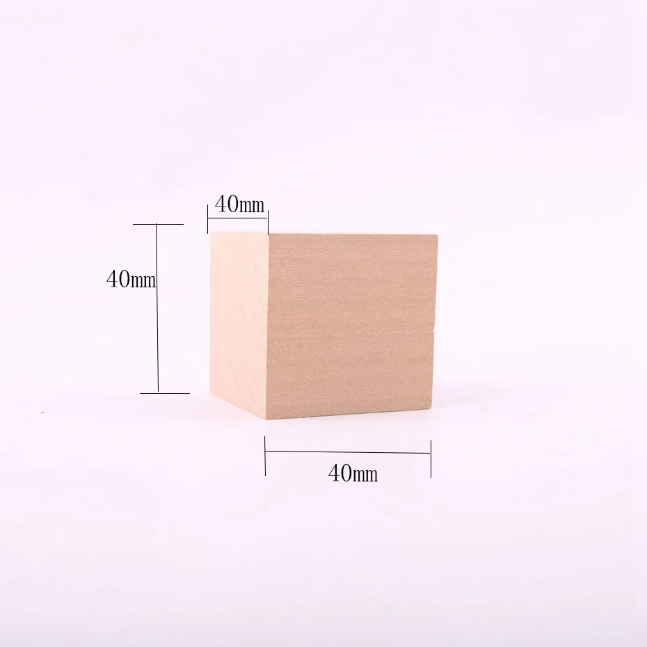 

15pc Wood Blocks 1.6 inches Geometric Natural Polyhedron Faceted Cube DIY Crafts Chew Toys Food Grade Materials Building Blocks