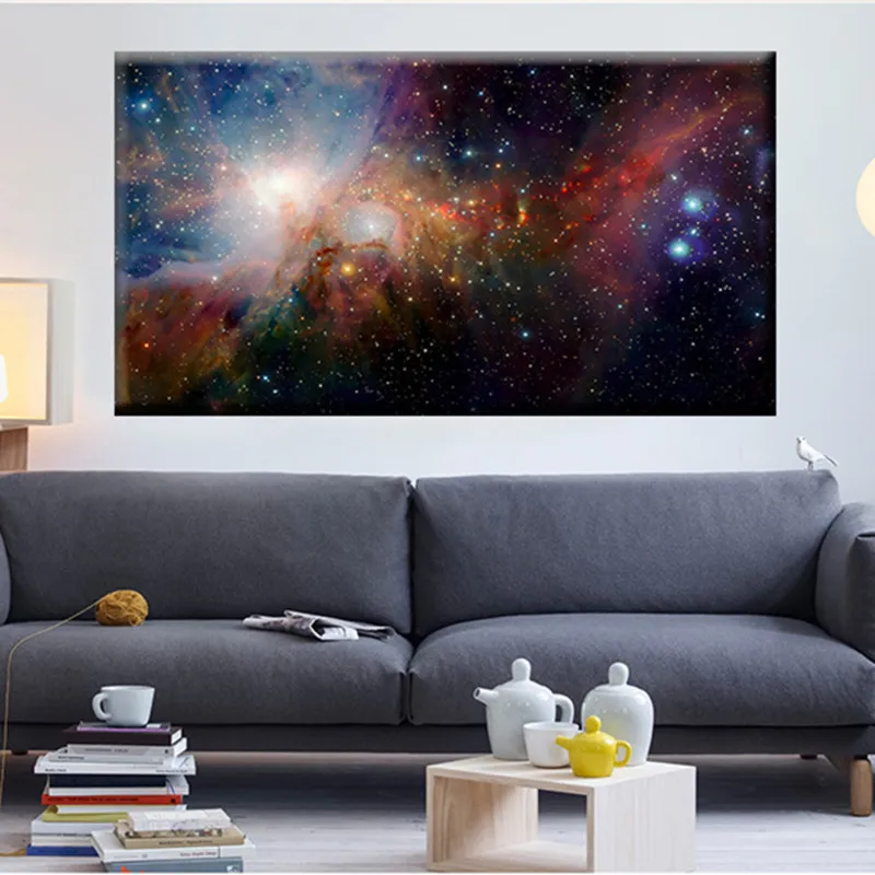 

Canvas Paintings Universe Space Planet Landscape Pictures Starry Sky Posters Home Decor 1 Piece Wall Art HD Prints Unframed