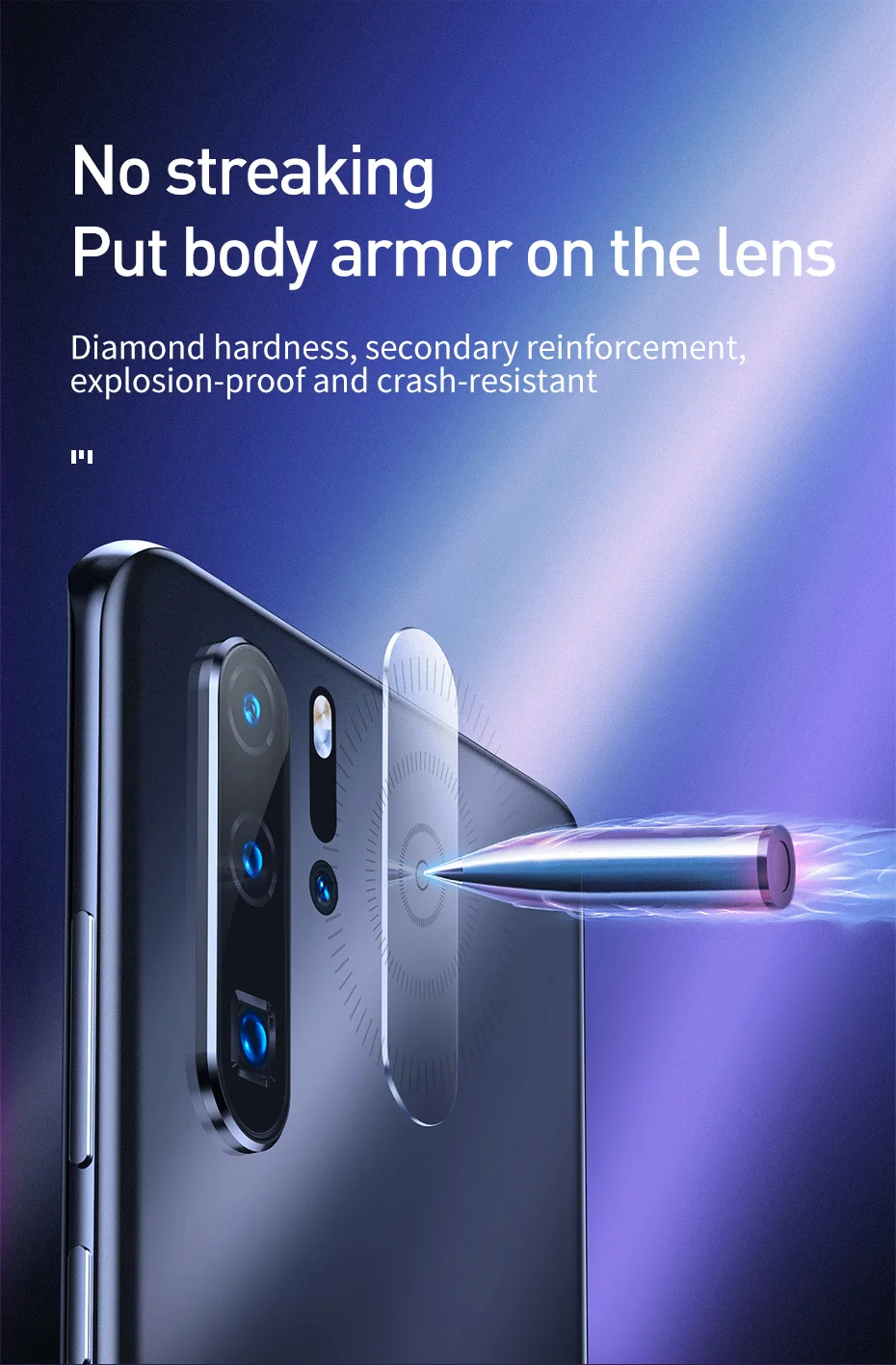 Baseus 0,2 мм закаленное стекло объектив камеры для huawei P30 P30 Pro защита экрана задняя камера защитная пленка для huawei P30 стекло