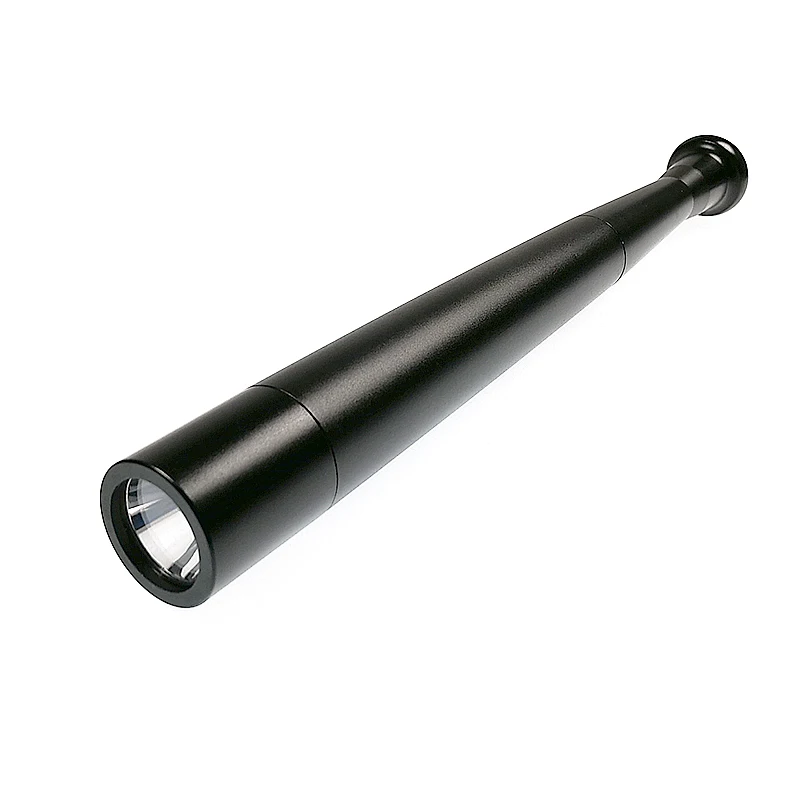 

Mini Baton Flashlight Waterproof Baseball Bat Lantern Police LED Lamp Tactical 3-Mode Self Defense Torch Light For 2xAA Battery