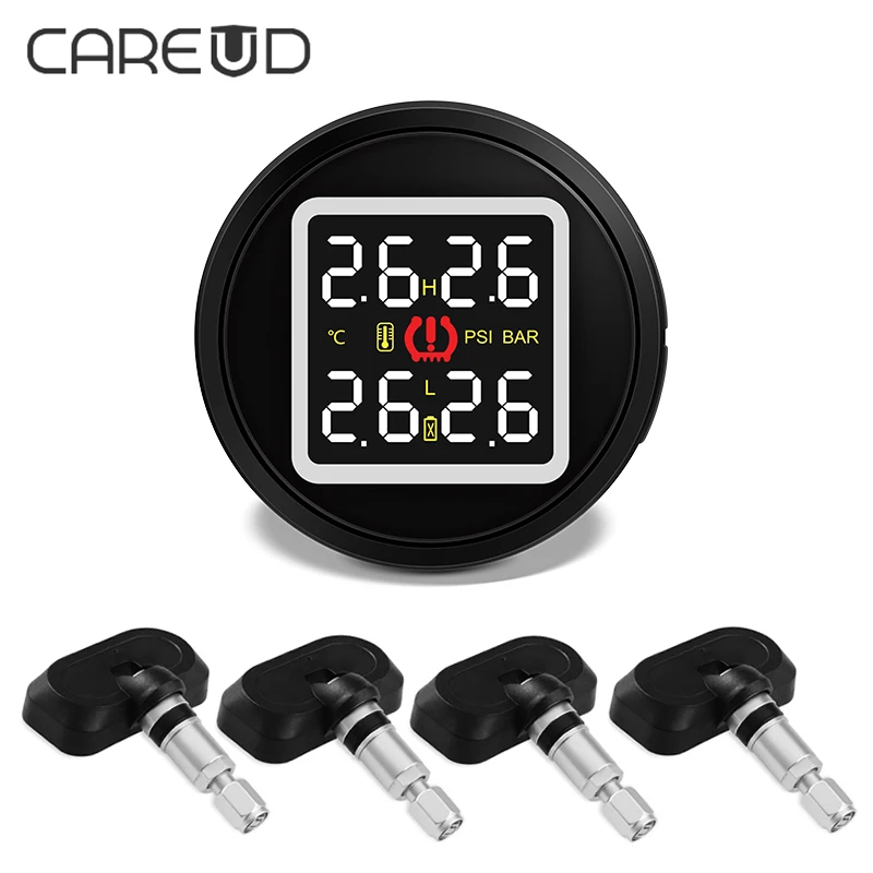 CAREUD TPMS система s система контроля давления в шинах для автомобилей бар/PSI диагностический инструмент дым USB мощность электронный для автомобилей