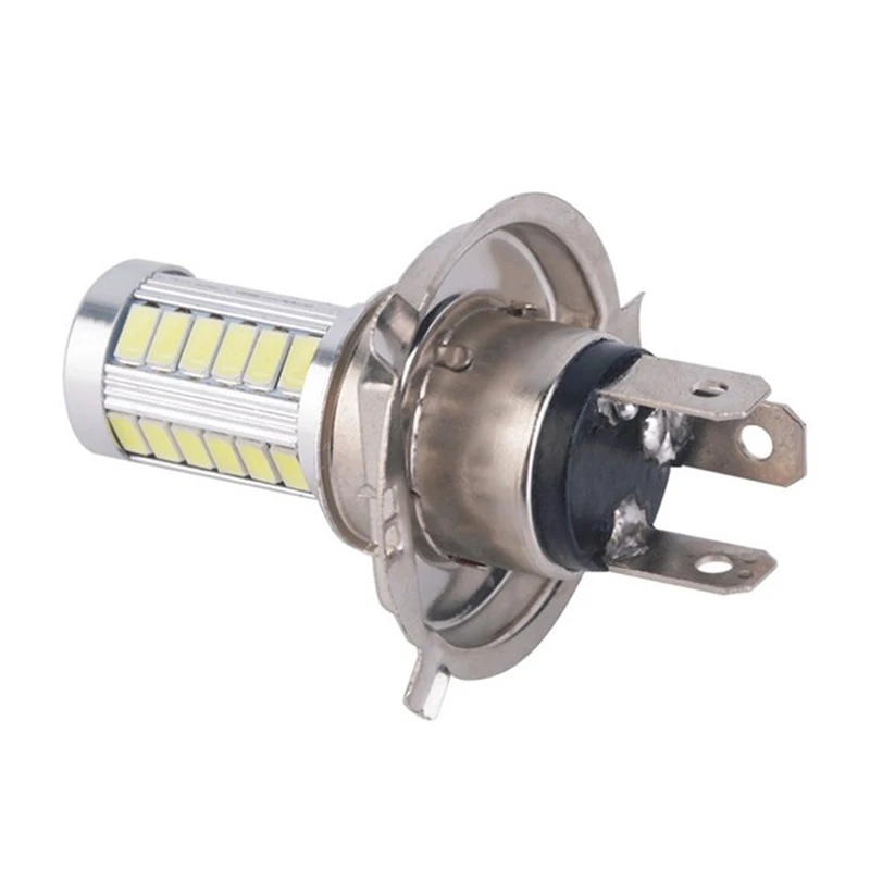 H4 33SMD водить мотоцикл головной светильник лампы 800LM 6500K светодиодный мото дневные