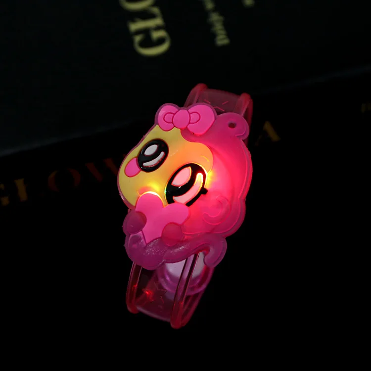 Функциональный браслет с милым рисунком розового кота дораэмона, светящийся браслет для мальчиков и девочек, праздничный детский браслет на день рождения