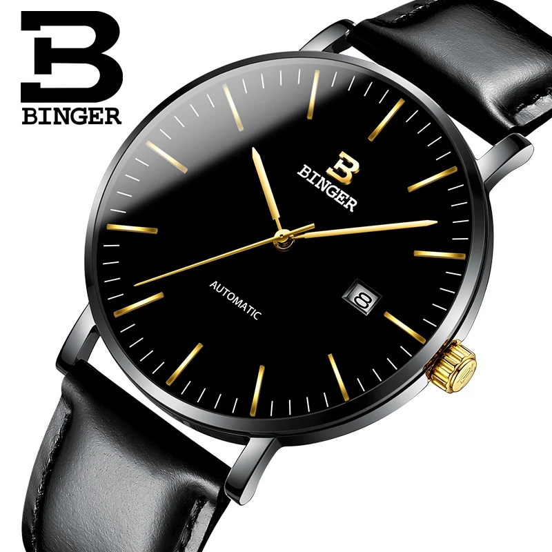 Швейцарские BINGER мужские часы люксовый бренд мужские часы сапфир Япония NH35A механические мужские часы t reloj hombre B-5081M-10