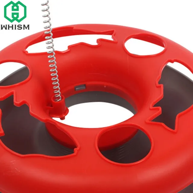 WHISM Funny Pet Toys Cat Crazy Spring Mouse Disk Interactive Amusement Plate Play Disc Turntable Cat Training Toys Cat Supplies