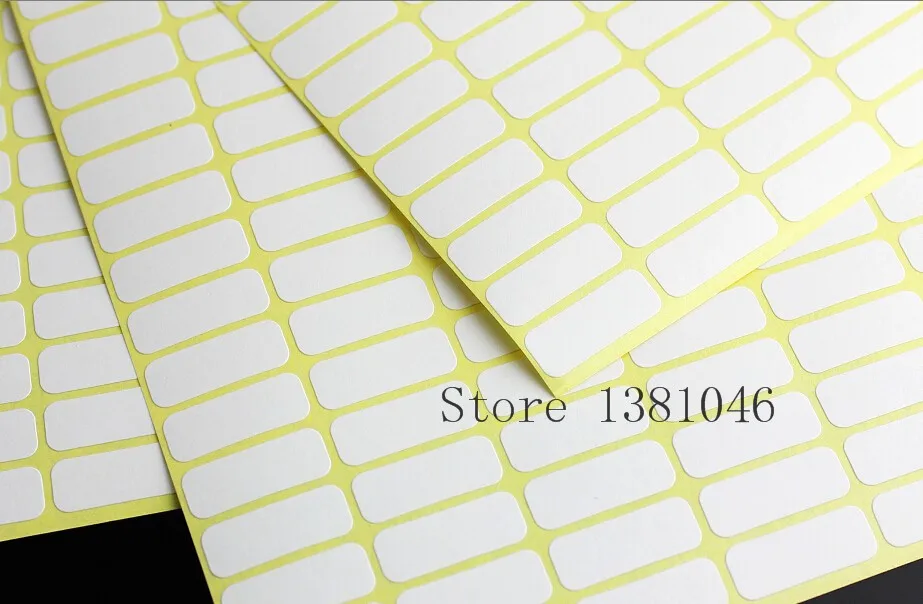 3 To 10 Sheets Plain Small White Sticky Labels Price Stickers Tags 8 x