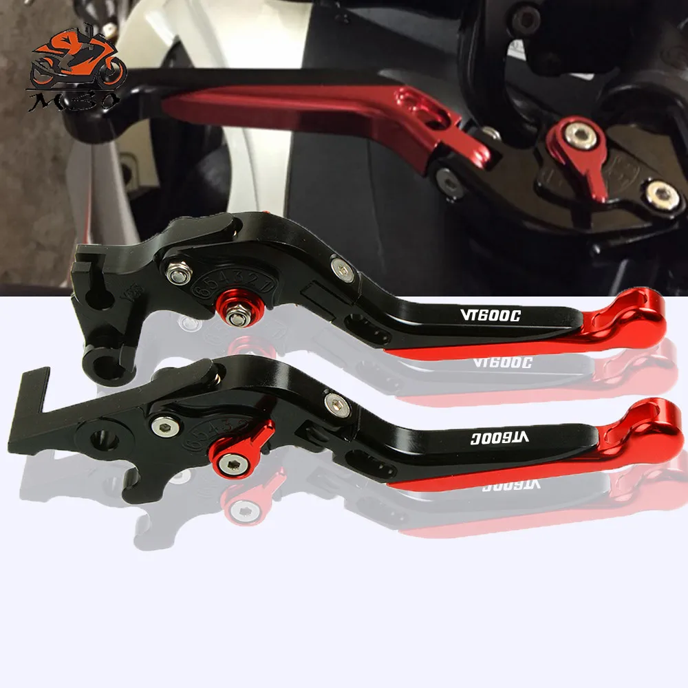 

CNC Adjustable Foldable Extendable Motorcycle Brakes Clutch Levers For Honda VT600C VT 600C VT600 C Car Accessory