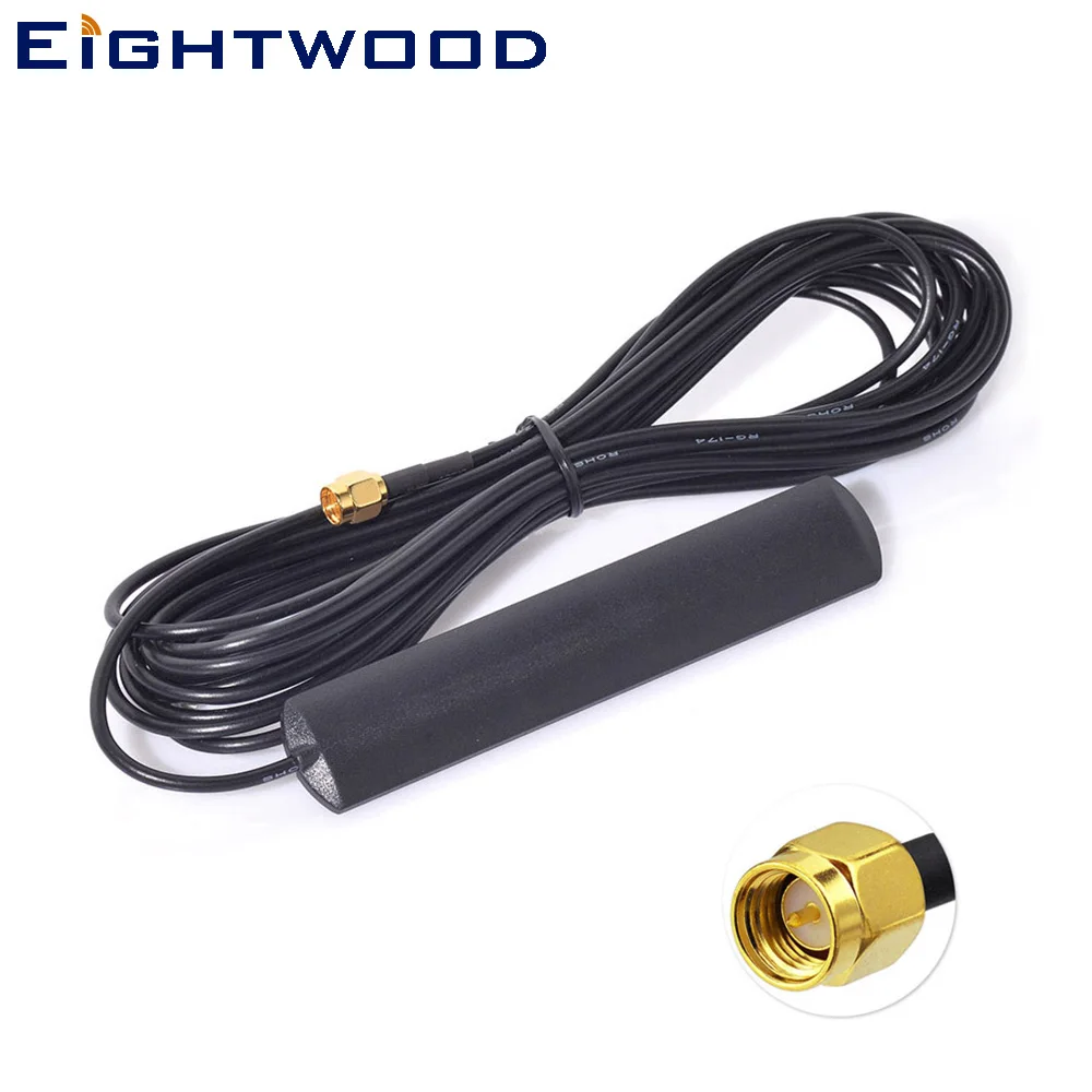 

Eightwood 4G LTE GSM Antenna 700~2700MHz Aerial for Car Vehicle Mobile Communication Amplifier Application Signal Booster