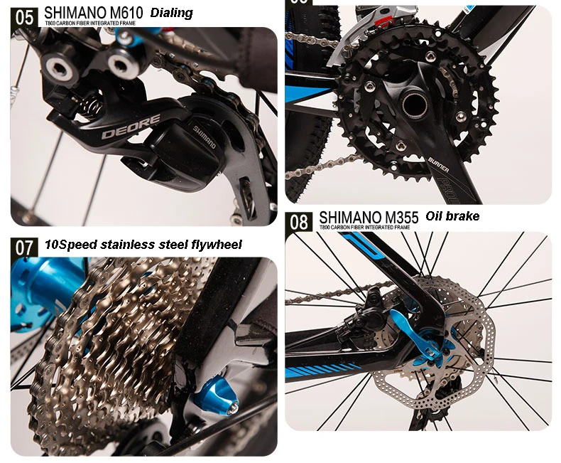 Perfect 26 / 27.5 inch carbon fiber mountain bike bike XT 30/33 speed forklift brake mountain bike carbon fiber frame off road 18 Perfect 26 / 27.5 inch carbon fiber mountain bike bike XT 30/33 speed forklift brake mountain bike carbon fiber frame off road 18